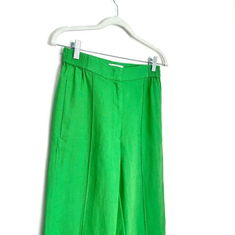 COS 100% linen wide leg trousers